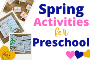 spring activity for preschool with pictures of worksheets for preschool literacy